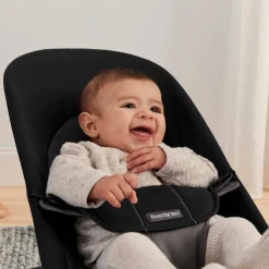 BABYBJORN Skråstole & Babygynger-BabyBjörn Balance Soft Skråstol Woven, Sort/Mørkegrå