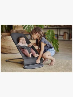 Skråstole & Babygynger|BABYBJORN BabyBjörn Bliss Skråstol 3D Jersey, Sort/grå Sort/Grå