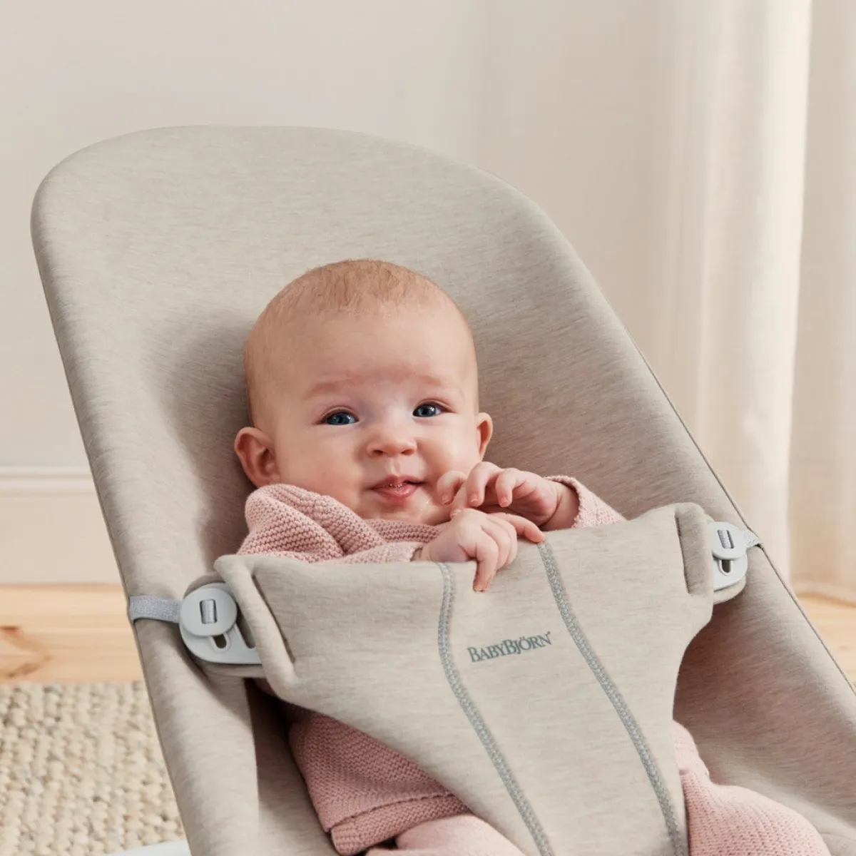 Skråstole & Babygynger|BABYBJORN BabyBjörn Bliss Skråstol 3D Jersey, Lys Beige