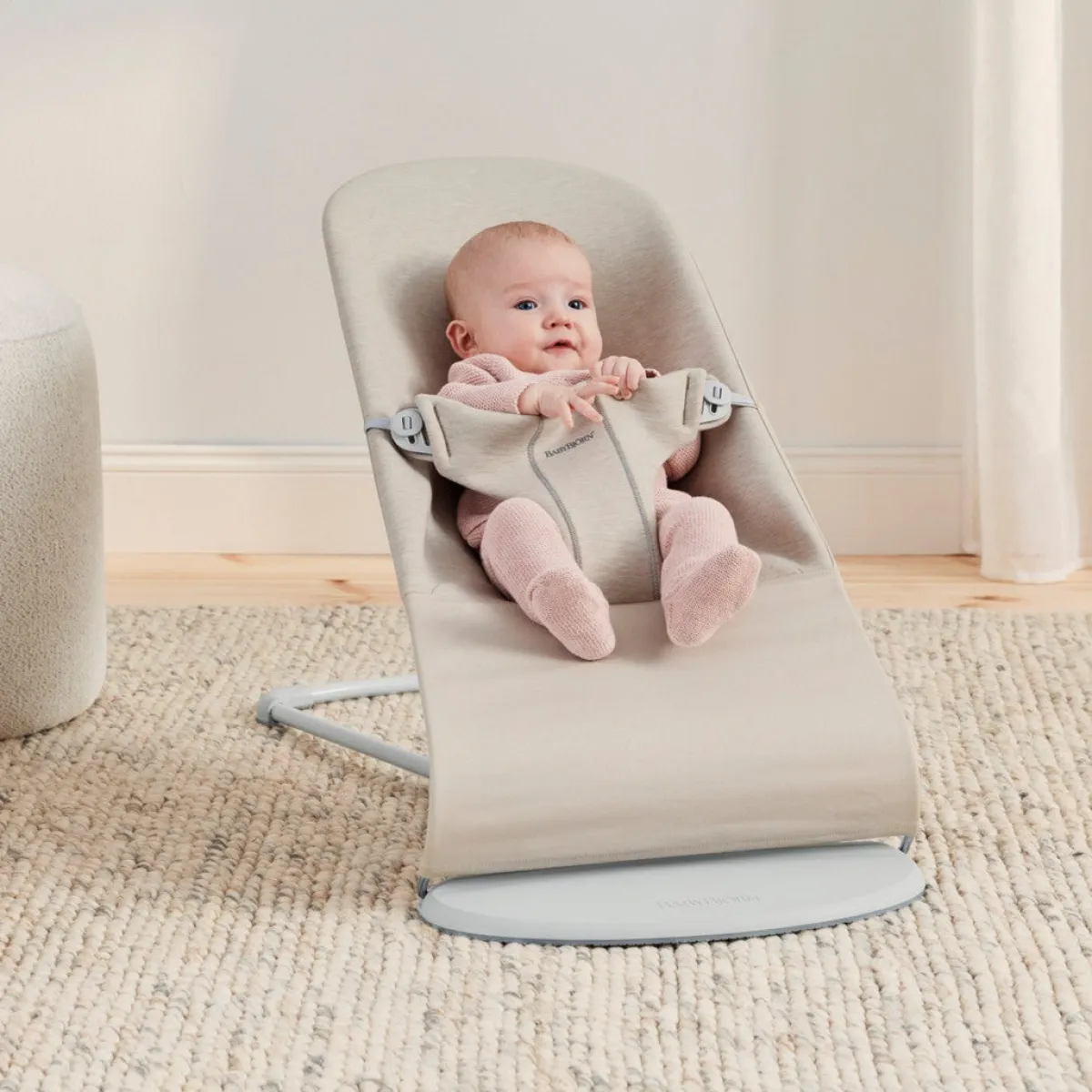 Skråstole & Babygynger|BABYBJORN BabyBjörn Bliss Skråstol 3D Jersey, Lys Beige