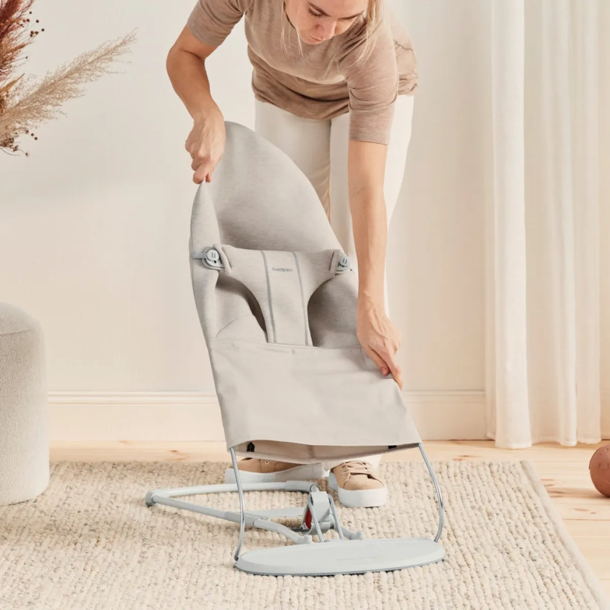 Skråstole & Babygynger|BABYBJORN BabyBjörn Bliss Skråstol 3D Jersey, Lys Beige