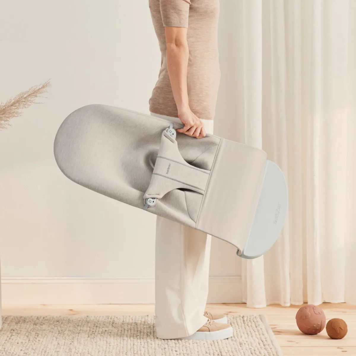 Skråstole & Babygynger|BABYBJORN BabyBjörn Bliss Skråstol 3D Jersey, Lys Beige