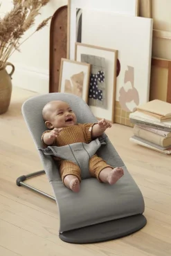 BABYBJORN Skråstole & Babygynger-BabyBjörn Bliss Skråstol 3D Jersey, Lysegrå