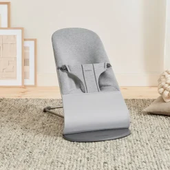 BABYBJORN Skråstole & Babygynger-BabyBjörn Bliss Skråstol 3D Jersey inkl. Legetøj, Lysegrå