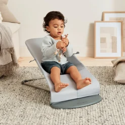 BABYBJORN Skråstole & Babygynger-BabyBjörn Bliss Skråstol 3D Jersey inkl. Legetøj, Lysegrå