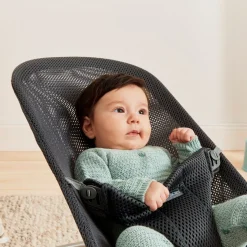 Skråstole & Babygynger|BABYBJORN BabyBjörn Bliss Skråstol i Mesh, Anthracite Grå