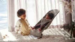 Skråstole & Babygynger|BABYBJORN BabyBjörn Bliss Skråstol Mesh, Grey Beige