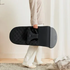Skråstole & Babygynger|BABYBJORN BabyBjörn Bliss Skråstol Woven Classic Quilt, Sort