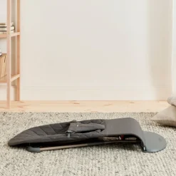 BABYBJORN Skråstole & Babygynger-BabyBjörn Bliss Skråstol Woven Classic Quilt, Antracitgrå
