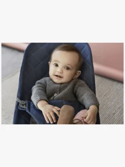 Skråstole & Babygynger|BABYBJORN BabyBjörn Bliss Skråstol Woven Classic Quilt, Midnatsblå Blå