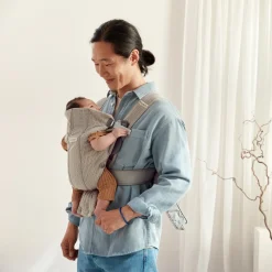 Bæreseler, Strækvikler & Bærestole|BABYBJORN BabyBjörn Bæresele Mini 3D Mesh, Grey Beige Grå/Beige