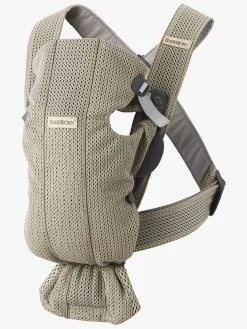 Bæreseler, Strækvikler & Bærestole|BABYBJORN BabyBjörn Bæresele Mini 3D Mesh, Grey Beige Grå/Beige