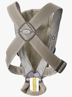 Bæreseler, Strækvikler & Bærestole|BABYBJORN BabyBjörn Bæresele Mini 3D Mesh, Grey Beige Grå/Beige
