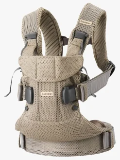 Bæreseler, Strækvikler & Bærestole|BABYBJORN BabyBjörn Bæresele One Air Mesh, Grey Beige Grå/Beige