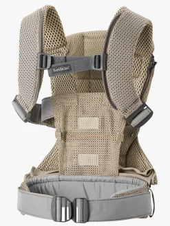 Bæreseler, Strækvikler & Bærestole|BABYBJORN BabyBjörn Bæresele One Air Mesh, Grey Beige Grå/Beige