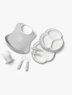 BABYBJORN Spisetid-BabyBjörn Børneservice 8 dele, Grå