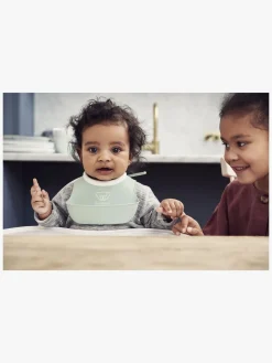 Spisetid|BABYBJORN BabyBjörn Hagesmæk Lille 2-pak, Powder Green/Powder Pink Grøn/Lyserød