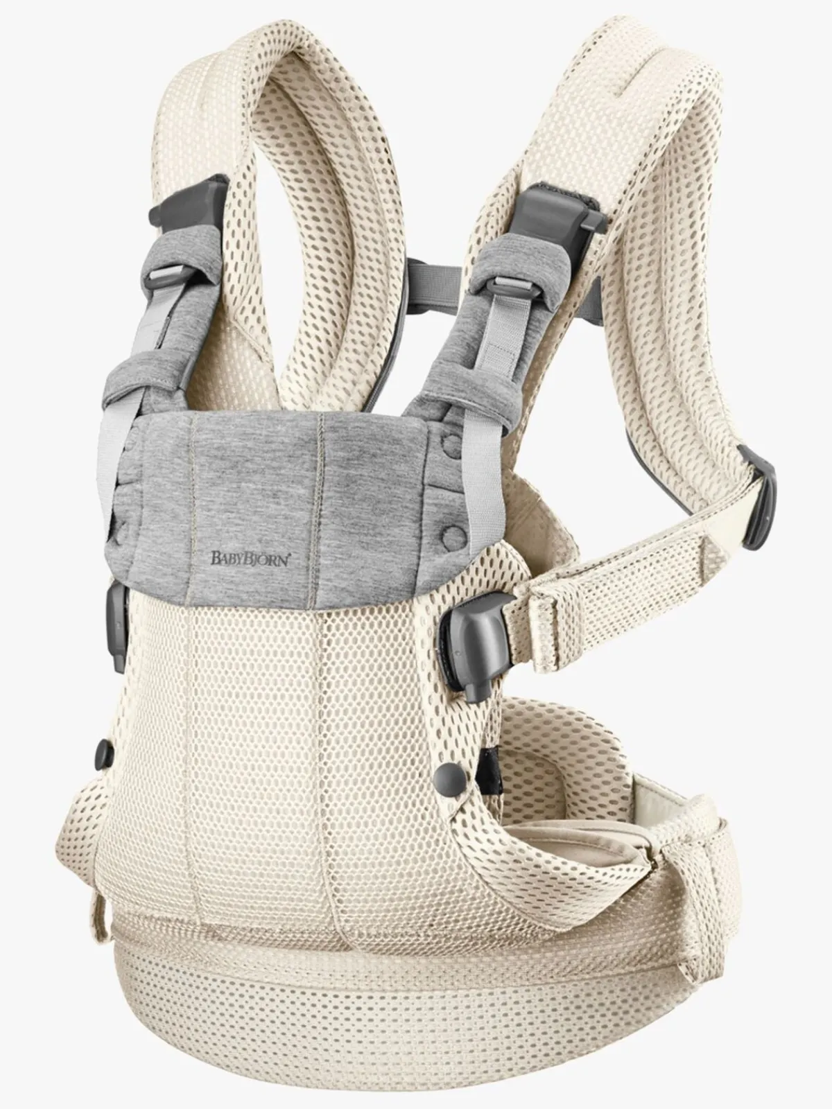 Bæreseler, Strækvikler & Bærestole|BABYBJORN BabyBjörn Harmony Bæresele 3D Mesh, Off White Beige
