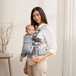 Bæreseler, Strækvikler & Bærestole|BABYBJORN BabyBjörn Harmony Bæresele Woven, Light Grey Melange Grå