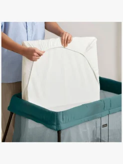 Børnesenge & Tilbehør|BABYBJORN BabyBjörn Light Weekendseng inkl. Overtrækslagen, Dark Green