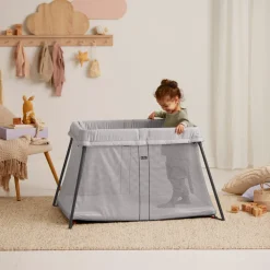 Børn BABYBJORN Børnesenge & Tilbehør-BabyBjörn Light Weekendseng, Silver