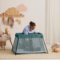 Børnesenge & Tilbehør|BABYBJORN BabyBjörn Light Weekendseng, Mørkegrøn Grøn