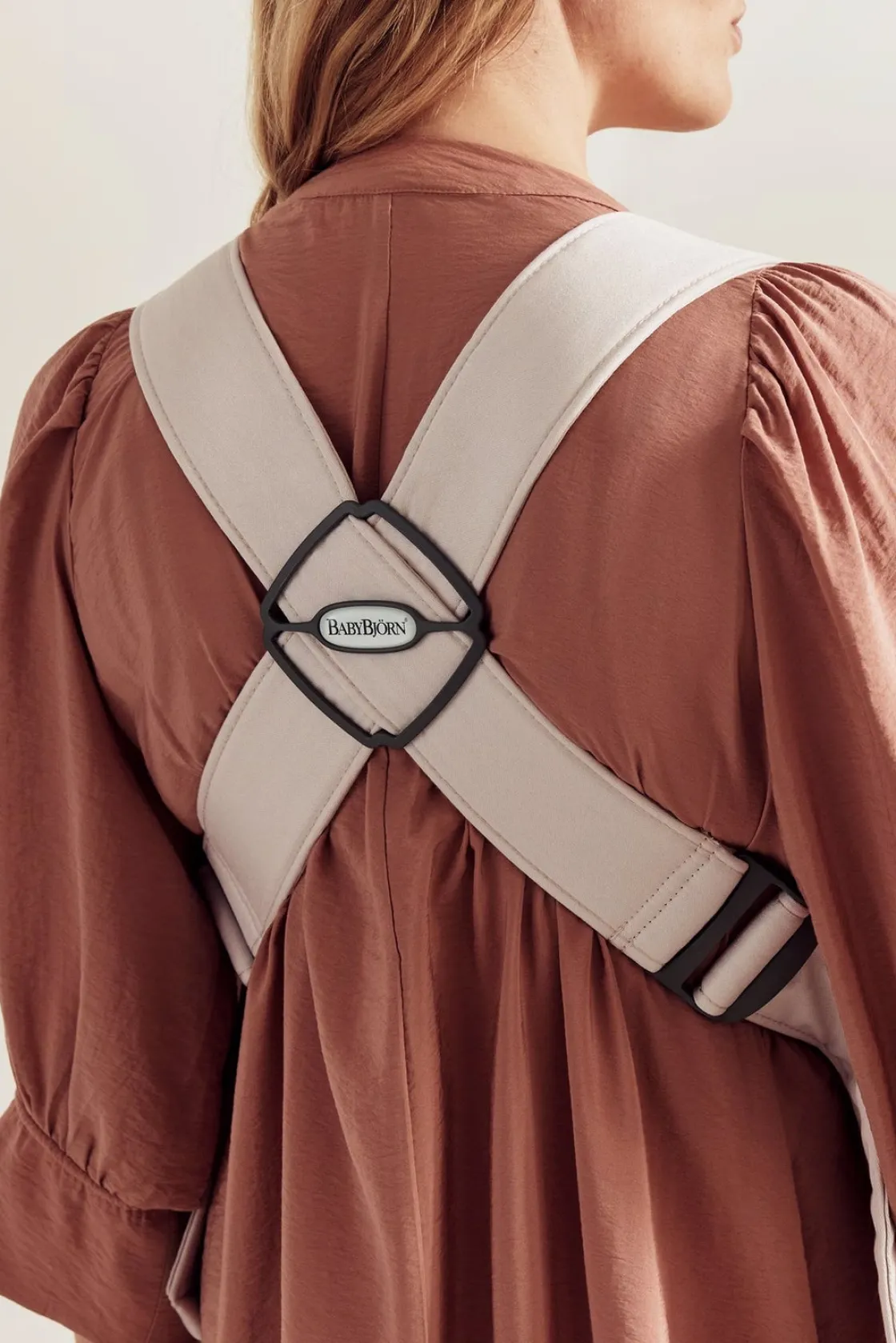 Bæreseler, Strækvikler & Bærestole|BABYBJORN BabyBjörn Mini Bæresele 3D Jersey, Lys Beige