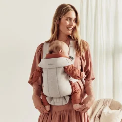 Bæreseler, Strækvikler & Bærestole|BABYBJORN BabyBjörn Mini Bæresele 3D Jersey, Lys Beige