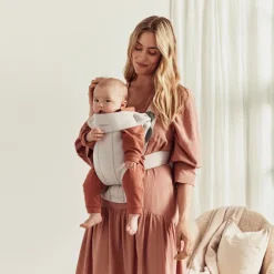 Bæreseler, Strækvikler & Bærestole|BABYBJORN BabyBjörn Mini Bæresele 3D Jersey, Lys Beige