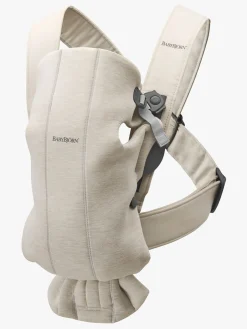 Bæreseler, Strækvikler & Bærestole|BABYBJORN BabyBjörn Mini Bæresele 3D Jersey, Lys Beige