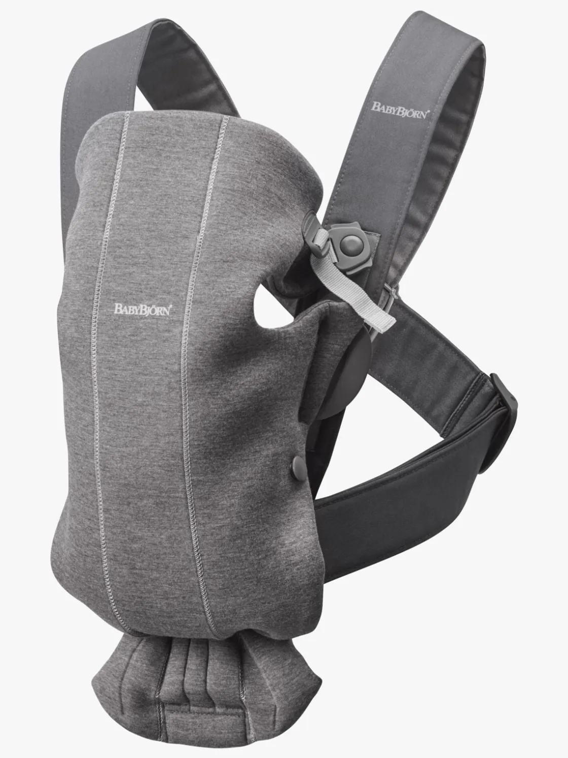 Bæreseler, Strækvikler & Bærestole|BABYBJORN BabyBjörn Mini Bæresele 3D Jersey, Dark grey Grå