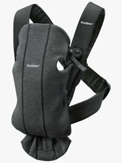 Bæreseler, Strækvikler & Bærestole|BABYBJORN BabyBjörn Mini Bæresele 3D Jersey, Sort/grå Sort/Grå