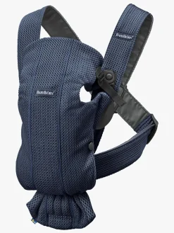 BABYBJORN Bæreseler, Strækvikler & Bærestole-BabyBjörn Mini Bæresele 3D Mesh, Navy Blue
