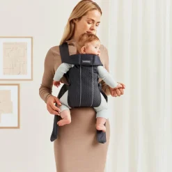 Bæreseler, Strækvikler & Bærestole|BABYBJORN BabyBjörn Mini Bæresele 3D Mesh, Anthracite Grå