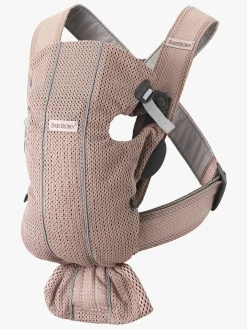 Bæreseler, Strækvikler & Bærestole|BABYBJORN BabyBjörn Mini Bæresele 3D Mesh, Dusty Pink Lyserød