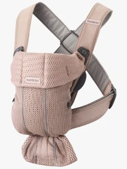Bæreseler, Strækvikler & Bærestole|BABYBJORN BabyBjörn Mini Bæresele 3D Mesh, Dusty Pink Lyserød