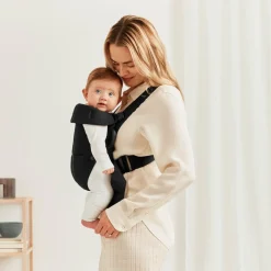 Bæreseler, Strækvikler & Bærestole|BABYBJORN Babybjörn Mini Bæresele Woven, Sort