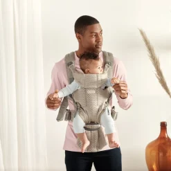 Bæreseler, Strækvikler & Bærestole|BABYBJORN BabyBjörn Move Bæresele 3D Mesh, Grey Beige Grå