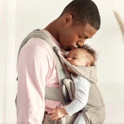Bæreseler, Strækvikler & Bærestole|BABYBJORN BabyBjörn Move Bæresele 3D Mesh, Grey Beige Grå