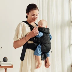 BABYBJORN Bæreseler, Strækvikler & Bærestole-BabyBjörn Move Bæresele 3D Mesh inkl. Regnslag, Sort