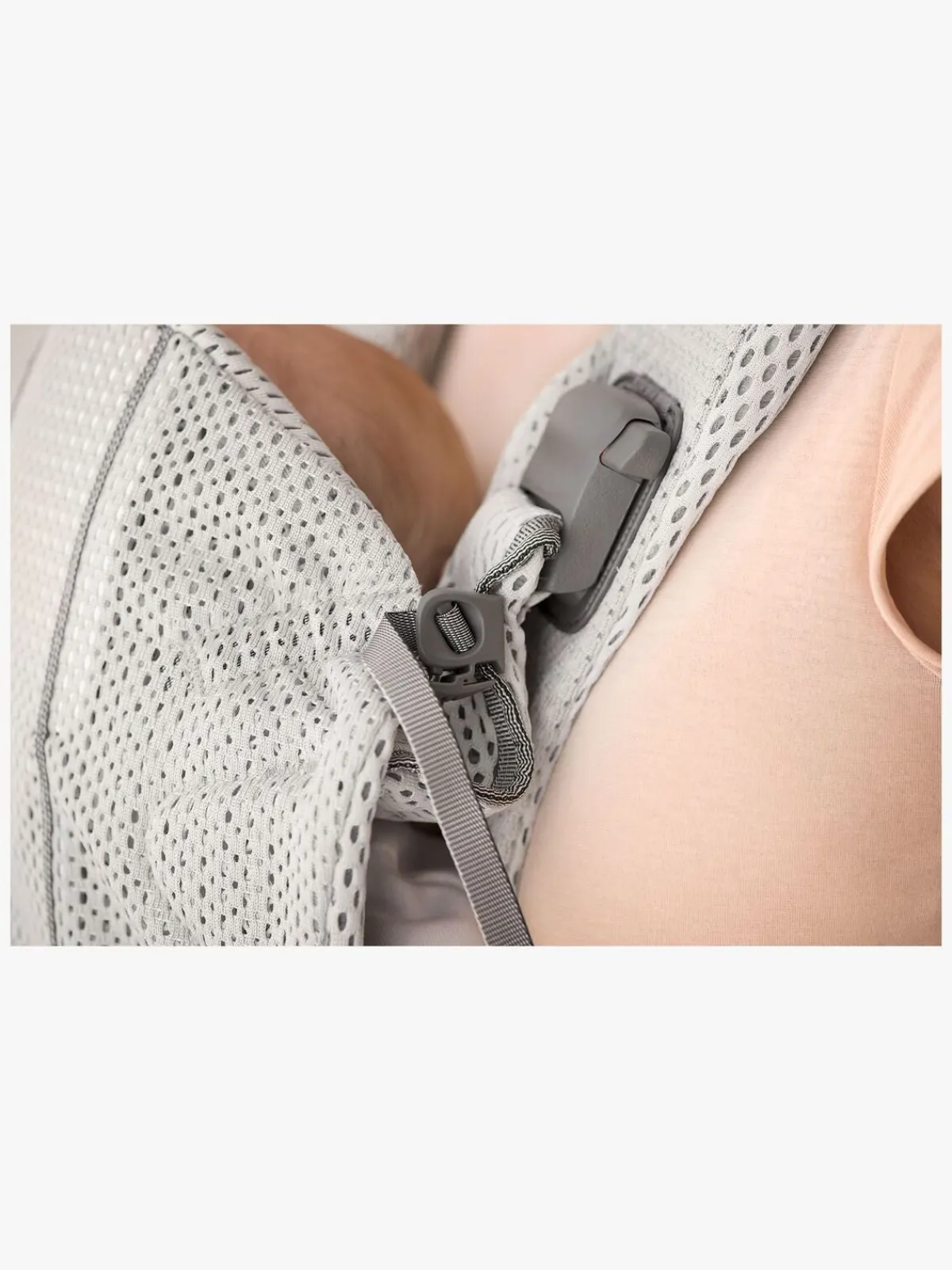 BABYBJORN Bæreseler, Strækvikler & Bærestole-BabyBjörn One Air Bæresele Mesh, Sølv