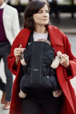 Bæreseler, Strækvikler & Bærestole|BABYBJORN BabyBjörn One Bæresele Woven, Sort