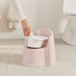 BABYBJORN Badeværelset-BabyBjörn Pottestol, Powder Pink/White