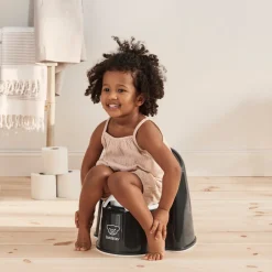 Badeværelset|BABYBJORN BabyBjörn Pottestol, Sort/Hvid