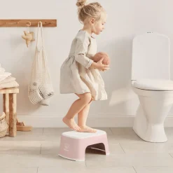 Badeværelset|BABYBJORN BabyBjörn Skammel, Powder Pink/White Lyserød
