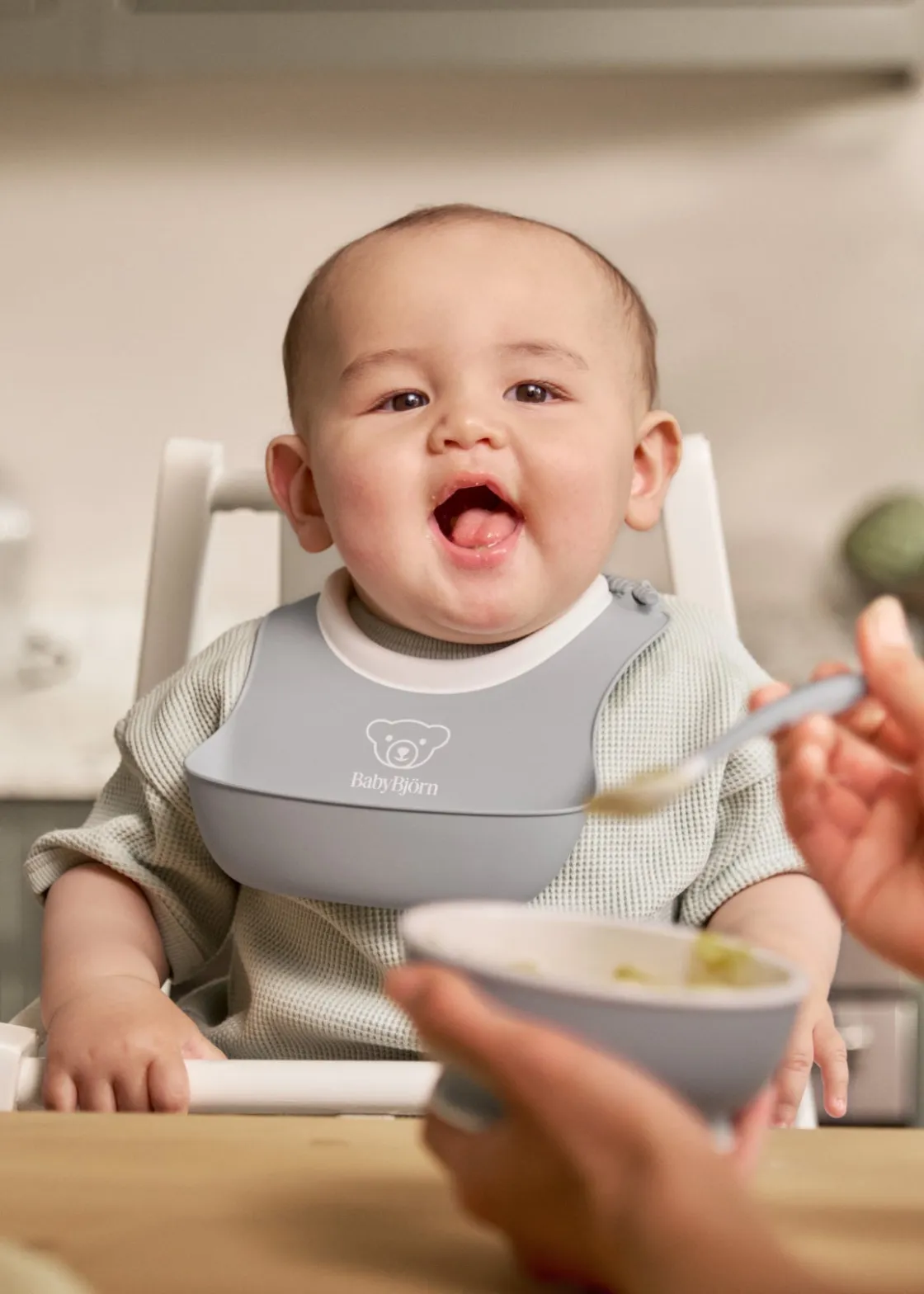 Spisetid|BABYBJORN BabyBjörn Spisesæt 3 Dele, Grå Grå