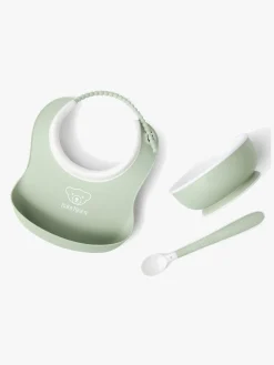 BABYBJORN Spisetid-BabyBjörn Spisesæt 3 Dele, Lys Grøn