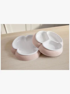 BABYBJORN Spisetid-BabyBjörn Tallerkensæt 2-pak, Lyserød