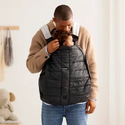 BABYBJORN Bæreseler, Strækvikler & Bærestole-BabyBjörn Vinterovertræk til Bæresele, Black