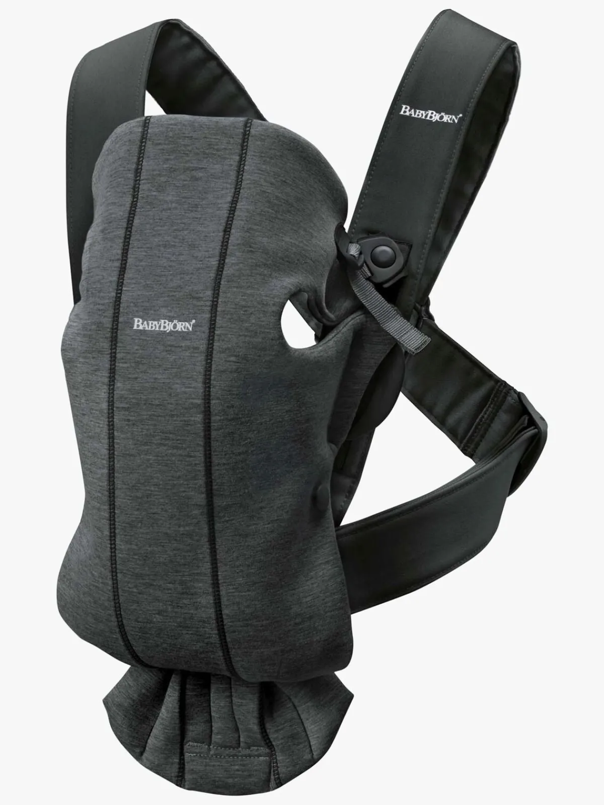 BABYBJORN Bæreseler, Strækvikler & Bærestole-Babybjörn Bæresele Mini 3D Jersey inkl. Regnslag, Sortgrå